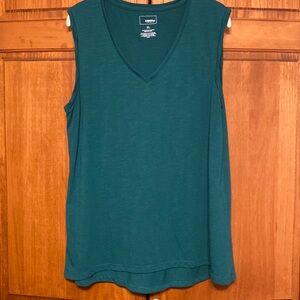 Green V-Neck Tank
